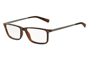 Image of Armani Exchange AX3027 Single Vision Prescription Eyeglasses 8029-55 - Matte Tortoise Frame