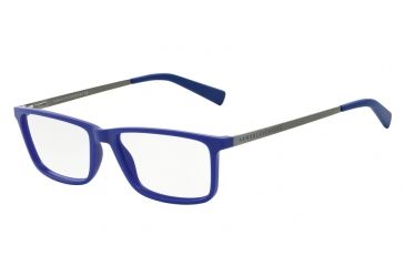 Image of Armani Exchange AX3027 Single Vision Prescription Eyeglasses 8168-55 - Matte Elettric Blue Frame