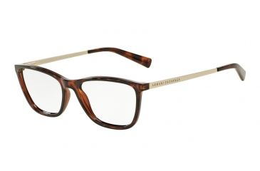 Image of Armani Exchange AX3028 Single Vision Prescription Eyeglasses 8037-53 - Tortoise Frame