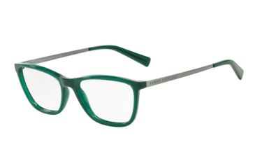 Image of Armani Exchange AX3028 Single Vision Prescription Eyeglasses 8170-53 - Alpine Green Milky Frame