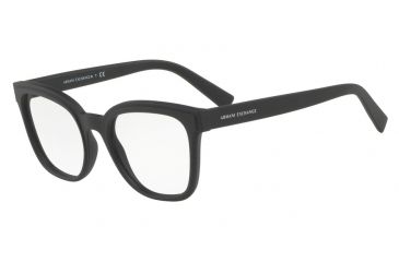 Image of Armani Exchange AX3049F Eyeglass Frames 8078-54 - Matte Black Frame