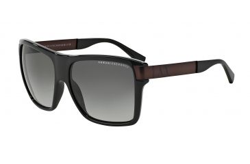 Image of Armani Exchange AX4018 Sunglasses 800411-59 - Black Frame, Grey Gradient Lenses