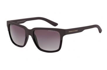 Image of Armani Exchange AX4026S Sunglasses 81378H-56 - Purple/Matte Purple Frame, Purple Gradient Lenses
