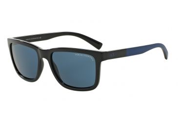 Image of Armani Exchange AX4045S Single Vision Prescription Sunglasses AX4045S-817780-56 - Lens Diameter 56 mm, Frame Color Dark Blue