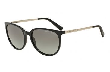 Image of Armani Exchange AX4048SF Progressive Prescription Sunglasses AX4048SF-815811-56 - Lens Diameter 56 mm, Frame Color Black