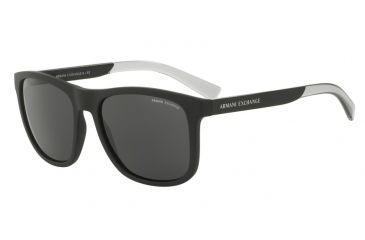 Image of Armani Exchange AX4049SF Sunglasses 818287-57 - Matte Black Frame, Grey Lenses