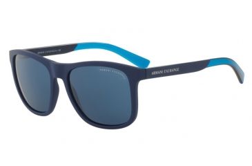Image of Armani Exchange AX4049SF Sunglasses 818380-57 - Matte Blue Frame, Blue Lenses