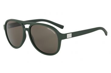 Image of Armani Exchange AX4055SF Sunglasses 819673-58 - Matte Dark Green Frame, Brown Lenses