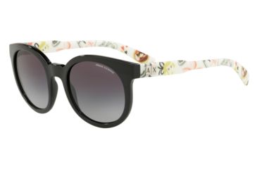 Image of Armani Exchange AX4057S Sunglasses 82648G-53 - Black Frame, Grey Gradient Lenses