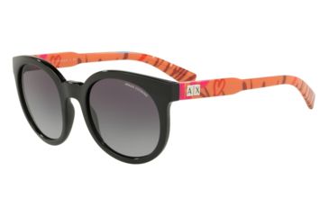Image of Armani Exchange AX4057S Sunglasses 82658G-53 - Black Frame, Grey Gradient Lenses