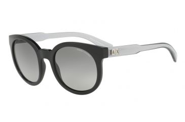 Image of Armani Exchange AX4057SF Sunglasses 820711-55 - Black Frame, Grey Gradient Lenses