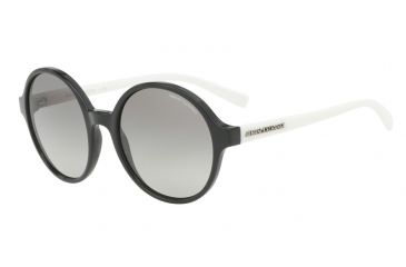 Image of Armani Exchange AX4059S Single Vision Prescription Sunglasses AX4059S-820411-55 - Lens Diameter 55 mm, Frame Color Black