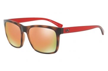 Image of Armani Exchange AX4063SF Single Vision Prescription Sunglasses AX4063SF-82154Z-58 - Lens Diameter 58 mm, Frame Color Tr Champagne/top Matte Havana