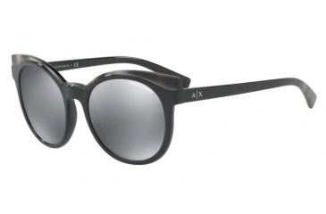Image of Armani Exchange AX4064SF Progressive Prescription Sunglasses AX4064SF-82256G-55 - Lens Diameter 55 mm, Frame Color Black/grey Havana