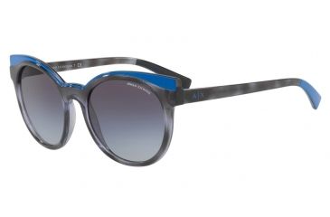 Image of Armani Exchange AX4064SF Progressive Prescription Sunglasses AX4064SF-82278G-55 - Lens Diameter 55 mm, Frame Color Blue Havana/skidiver