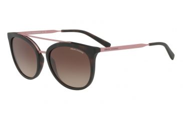 Image of Armani Exchange AX4068SF Single Vision Prescription Sunglasses AX4068SF-802913-55 - Lens Diameter 55 mm, Frame Color Matte Havana