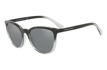 Image of Armani Exchange AX4077S Prescription Sunglasses, 55mm, Black/Transparent Smoke, AX4077S-82556G-55-SV