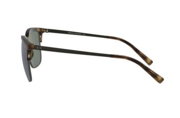 Image of Armani Exchange AX4081S Sunglasses 80786R-54 - Matte Havana Frame, Light Green Mirror Petrol Lenses