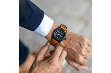 Image of Armourlite Field Series AL124 Swiss Made Tritium Illuminated Watch with Shatterproof Armourglass, Black Case, Black Dial, White Numbers, 42mm, AL124