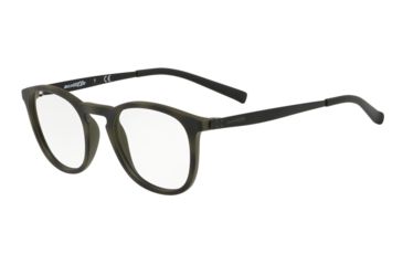 Image of Arnette BANJO AN7151 Progressive Prescription Eyeglasses, 48mm, Matte Green Havana, AN7151-2537-48-PRO