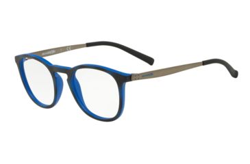 Image of Arnette BANJO AN7151 Progressive Prescription Eyeglasses, 48mm, Matte Blue Havana, AN7151-2538-48-PRO