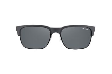 Image of Arnette Dean Sunglasses, Matte Grey &amp; Black Wire Frame, Grey Lens-AN4205-03