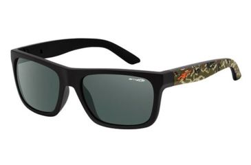 Image of Arnette Dropout Bifocal Prescription Sunglasses, Black/Camo Frame, Grey/Green Lens-AN4176-18BI