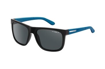 Image of Arnette Fire Drill Sunglasses, Black Frame, Polarized Grey Lens-AN4143-37