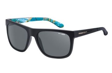 Image of Arnette Firedrill Sunglasses, Fuzzy Black/Aloha Frame, Grey Lens AN4143-25