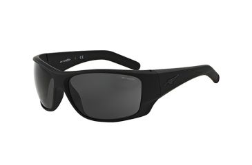 Image of Arnette Heist 2.0 Sunglasses, Fuzzy Black Frame, Grey Lens-AN4215-02