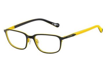 Image of Arnette Reverb Single Vision Prescription Eyeglasses, Matte Black/Yellow Frame, 51mm AN6082-0451SV