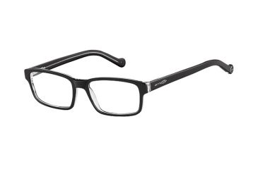 Image of Arnette Riff Eyeglasses, Black on Clear Frame-AN7079-0153