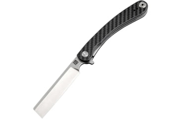 Image of Artisan Cutlery Orthodox Linerlock Folding Knife, 4.13in Closed, 2.75in Stonewash D2 Tool Steel Blade, Carbon Fiber Handle, Pocket Clip, 1817PS-CF