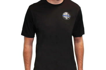 Image of ASP Blue Line T-shirt, Sport Tek, Small, Black, 09606