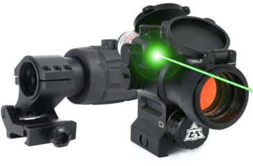 Image of AT3 Tactical Magnified Red Dot with Laser Sight Kit - Red Dot with Green Laser Sight &amp; 3x Magnifier, LEOS-GRN-RRDM-KIT