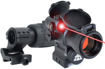 Image of AT3 Tactical Magnified Red Dot with Laser Sight Kit - Red Dot with Red Laser Sight &amp; 3x Magnifier, LEOS-RRDM-KIT