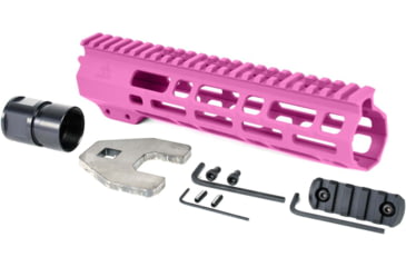 Image of AT3 Tactical SPEAR M-LOK AR-15 Free Float Handguard, 9in Length, Pink, AT3-MLOK-9-PNK