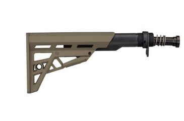 Image of Advanced Technology International - ATI AR-15 TactLite Six Position Mil-Spec Stock With Military Buffer Tube Assembly Flat Dark Earth
