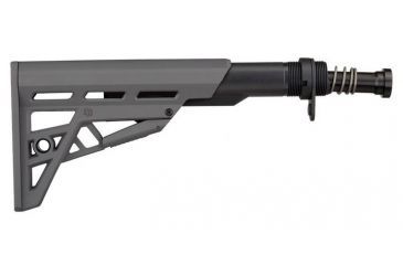 Image of Advanced Technology International - ATI AR-15 TactLite Six Position Mil-Spec Stock With Military Buffer Tube Assembly Destroyer Gray