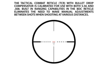 Image of Atibal Striiker 1-4x24mm Rifle Scope, 30mm Tube, Second Focal Plane, 5.56/.308 Reticle, Black, AT-Str-1-4