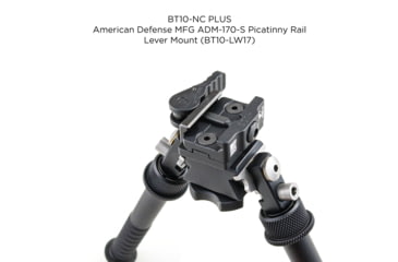 Image of Atlas V8 Bipod, 5-9.4in Height Range, Area 419 ARCALOCK Clamp, Black, BT10NCPLUSA419ARCALK