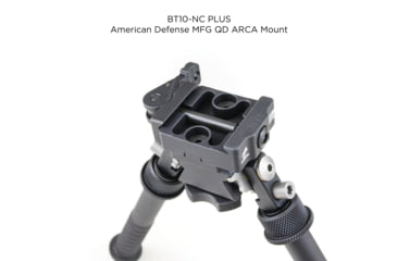 Image of Atlas V8 Bipod, 5-9.4in Height Range, Area 419 ARCALOCK Clamp, Black, BT10NCPLUSA419ARCALK