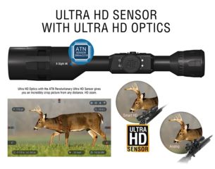 Image of ATN X-Sight-4k, 3-14x, Pro edition Smart Day/Night Hunting Rifle Scope with Full HD Video rec, WiFi, GPS, Smooth zoom and Smartphone controlling thru iOS or Android Apps, Black, DGWSXS3144KP