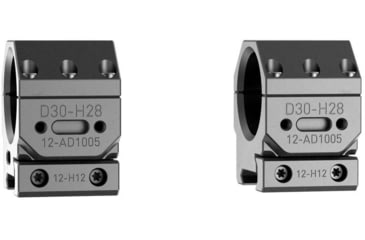 Image of Audere Scope Rings Adversus, 34mm Tube, Low, Black, AD1009