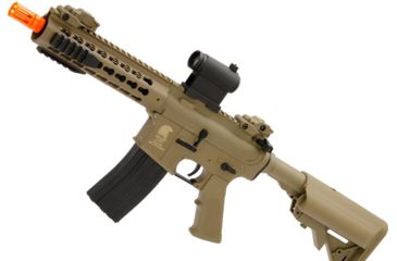 Image of Avengers Sportsline M4 RIS Airsoft AEG Rifle w/G2 Micro-Switch Gearbox, Keymod 8in, Dark Earth, Large, ST-AEG-270-DE