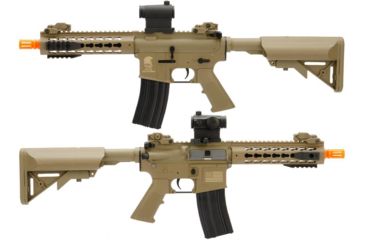 Image of Avengers Sportsline M4 RIS Airsoft AEG Rifle w/G2 Micro-Switch Gearbox, Keymod 8in, Dark Earth, Large, ST-AEG-270-DE