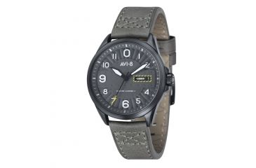 Image of AVI-8 Hawker Harrier II Watch Japan Quartz 3 Hands with Date and Day, Grey/Grey, AV-4045-03