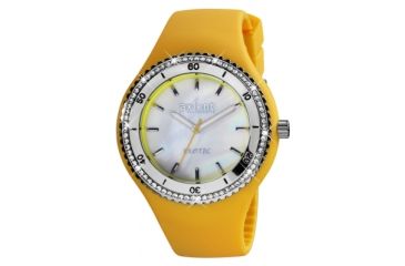 Image of Axcent Exotic Watch, Yellow Strap, White Face, Multicolor Hands X15604-01