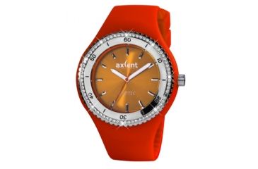 Image of Axcent Exotic Watch, Orange Strap, Orange Face, Silver Hands X15604-08