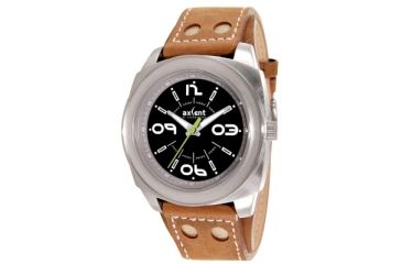 Image of Axcent Pimp Watch, Brown Band, Black Face, White Numerals X17001-266